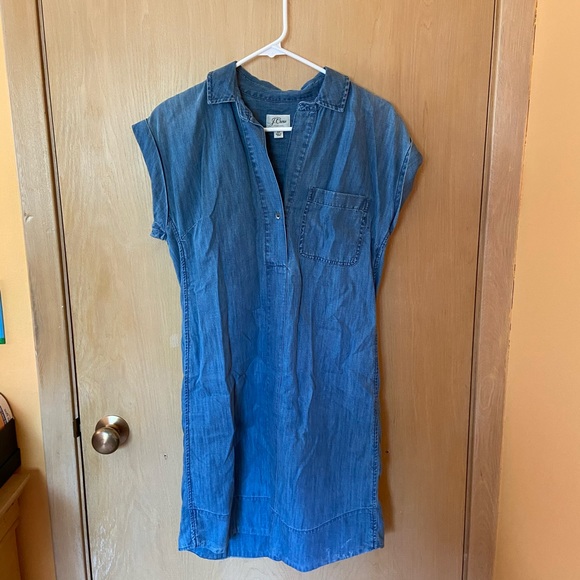 J.Crew Chambray Tunic Dress - Picture 2 of 5
